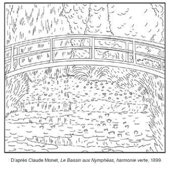 Coloriage Oeuvre D Art 71 Coloriages D Åuvres D Artistes Peintres   Imprimer