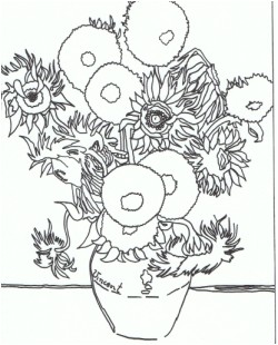 Coloriage Oeuvre D Art Coloriages D Oeuvres D Art Dix Mois