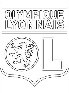 Coloriage Olympique Lyonnais Coloriage Du Logo De Olympique Lyonnais