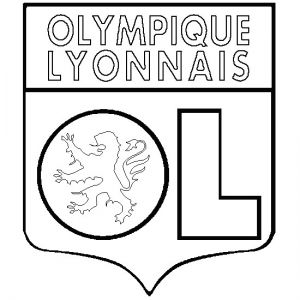 Coloriage Olympique Lyonnais Coloriage Embl¨me Olympique Lyonnais Coloriages D écusson   Imprimer