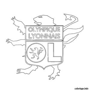 Coloriage Olympique Lyonnais Coloriage Foot Lyon Dessin