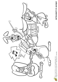 Coloriage orchestre Coloriage D Un Instrument De Musique La Batterie