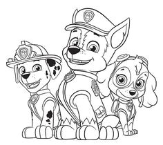 Coloriage Pat Patrouille à Imprimer Gratuit Paw Patrol Coloring Pages