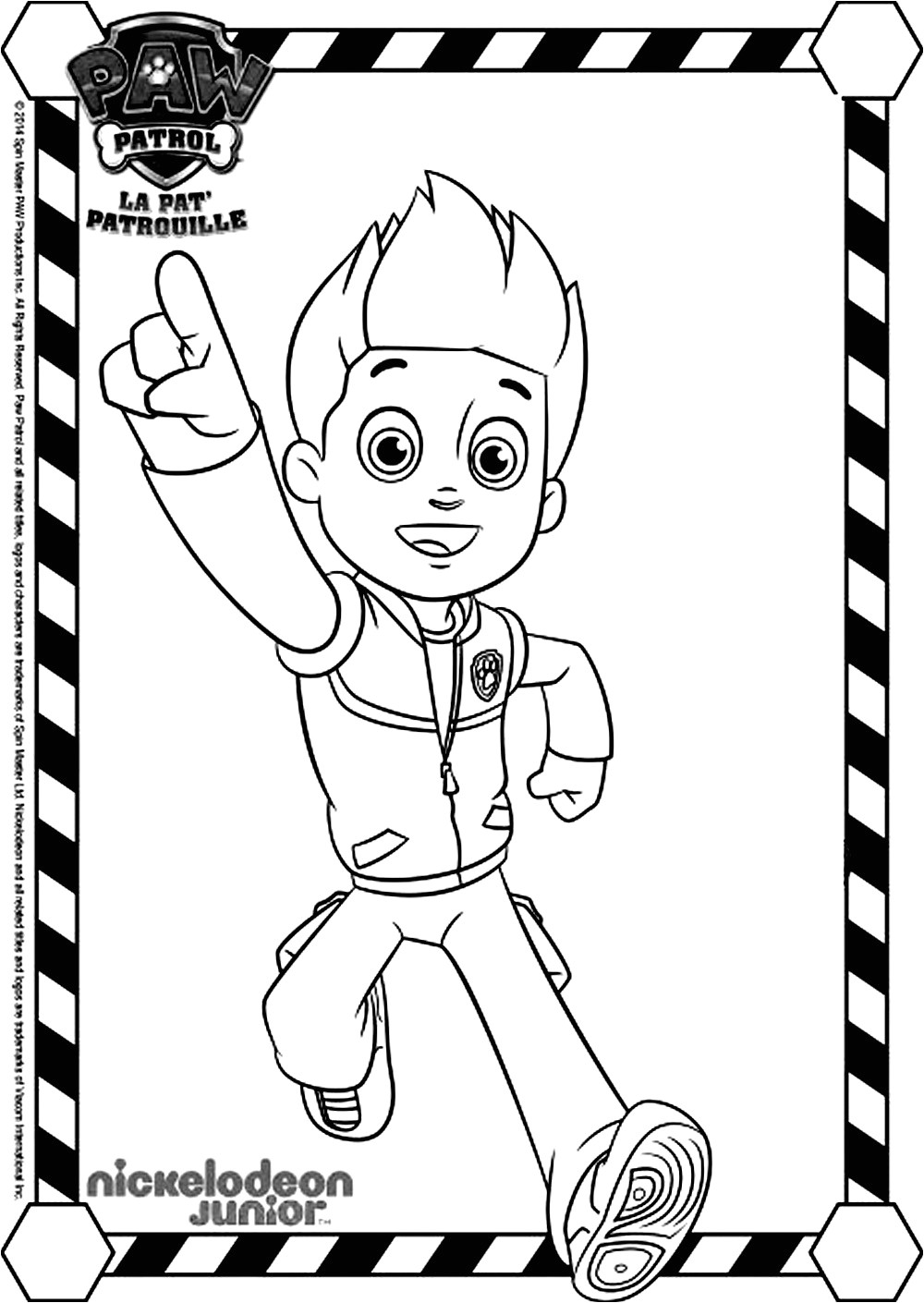 Coloriage Pat Patrouille Noel Coloriage Pat Patrouille Ryder