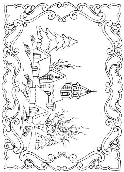 Coloriage Paysage De Noel Perga De No L