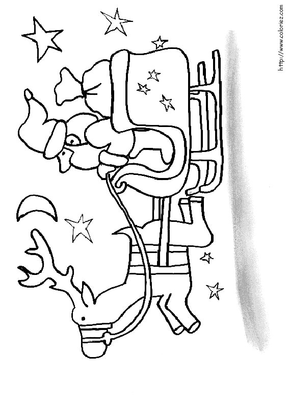 Coloriage Pere Noel Et son Traineau A Imprimer 44 Luxe De Pere Noel Cheminee Intérieur De Conception De