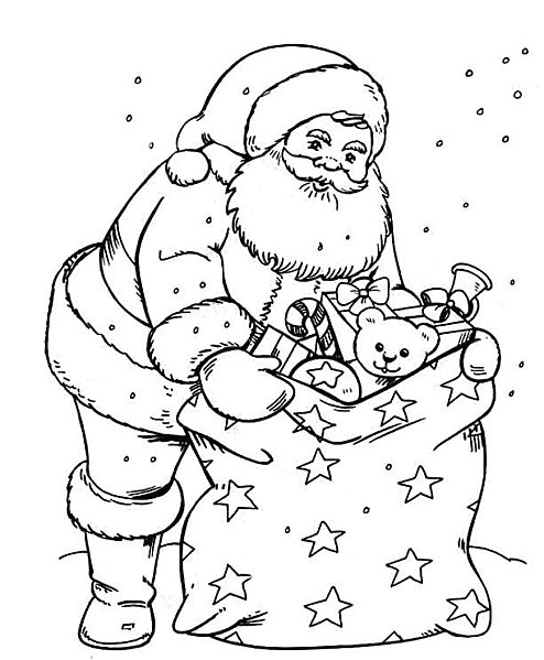 Coloriage Pere Noel Et son Traineau A Imprimer Coloriage A Imprimer Noel