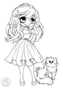 Coloriage Personnage Fille 90 Best Coloriage Personnage Chibi Et Manga Adult Coloring Page