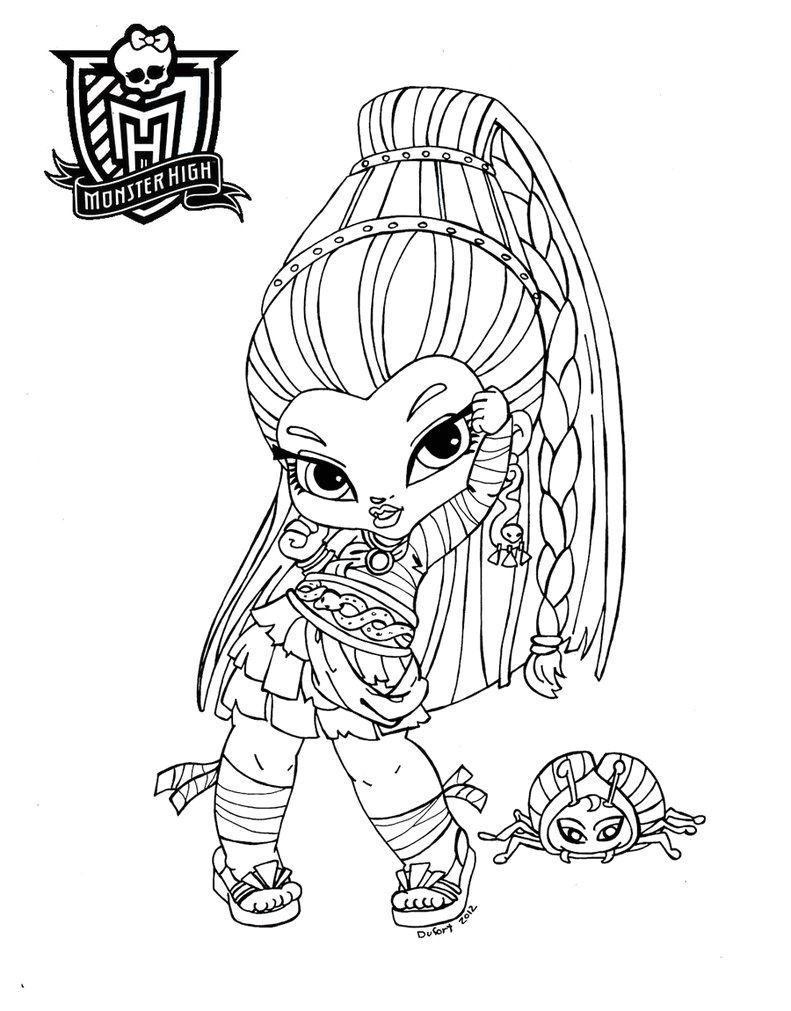 Coloriage Personnage Fille Baby Nefera De Nile by Jadedragonne