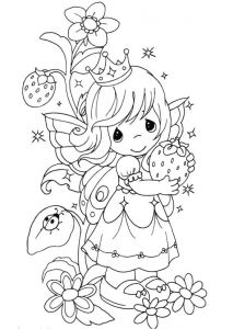 Coloriage Personnage Fille Precious Moments Princess Coloring Pages