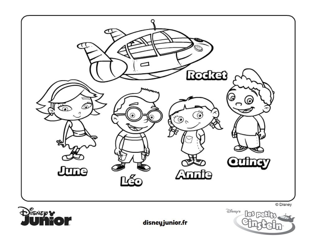 Coloriage Petit Einstein épinglé Par Lmi Kids Disney Sur Little Einsteins Les Petits
