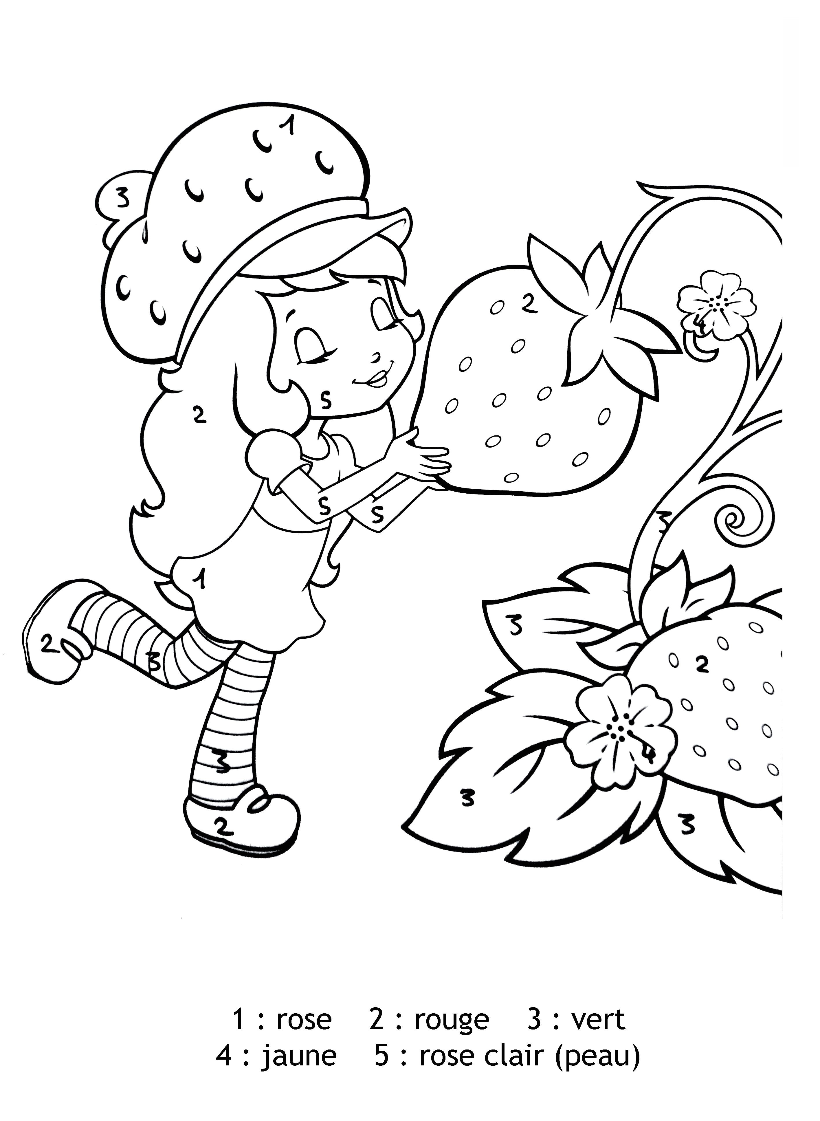 Coloriage Petit Nicolas Coloriage Charlotte Aux Fraises   Colorier Dessin   Imprimer