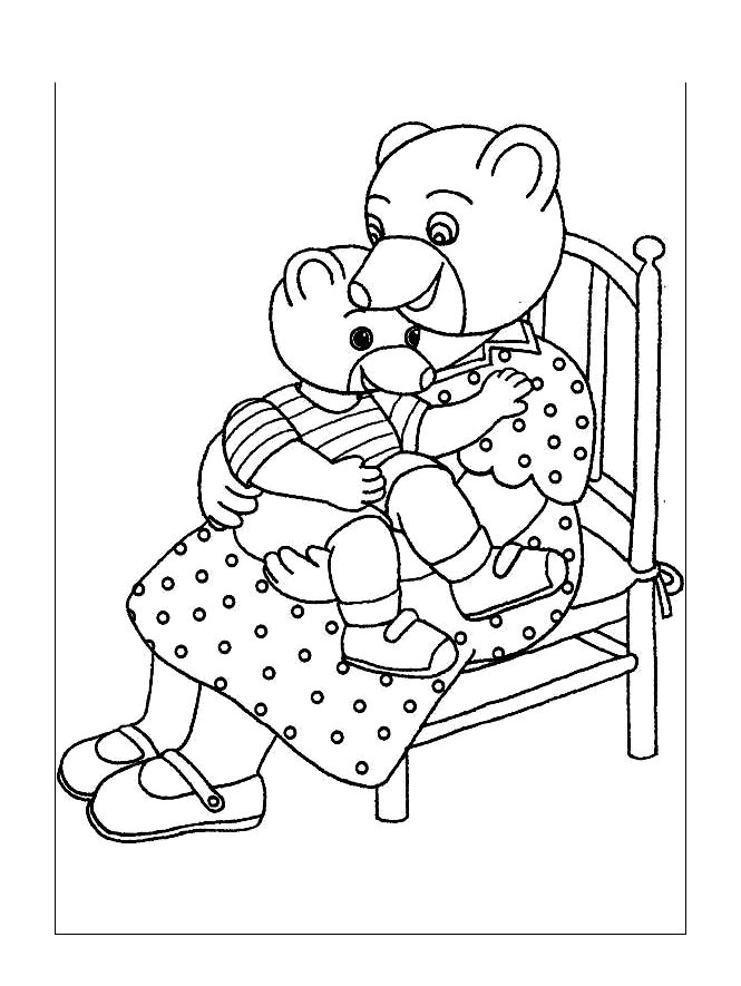 Coloriage Petit Ours Brun à Imprimer Gratuit De Lapin Et Papillons Mettre En Couleur Un Coloriage