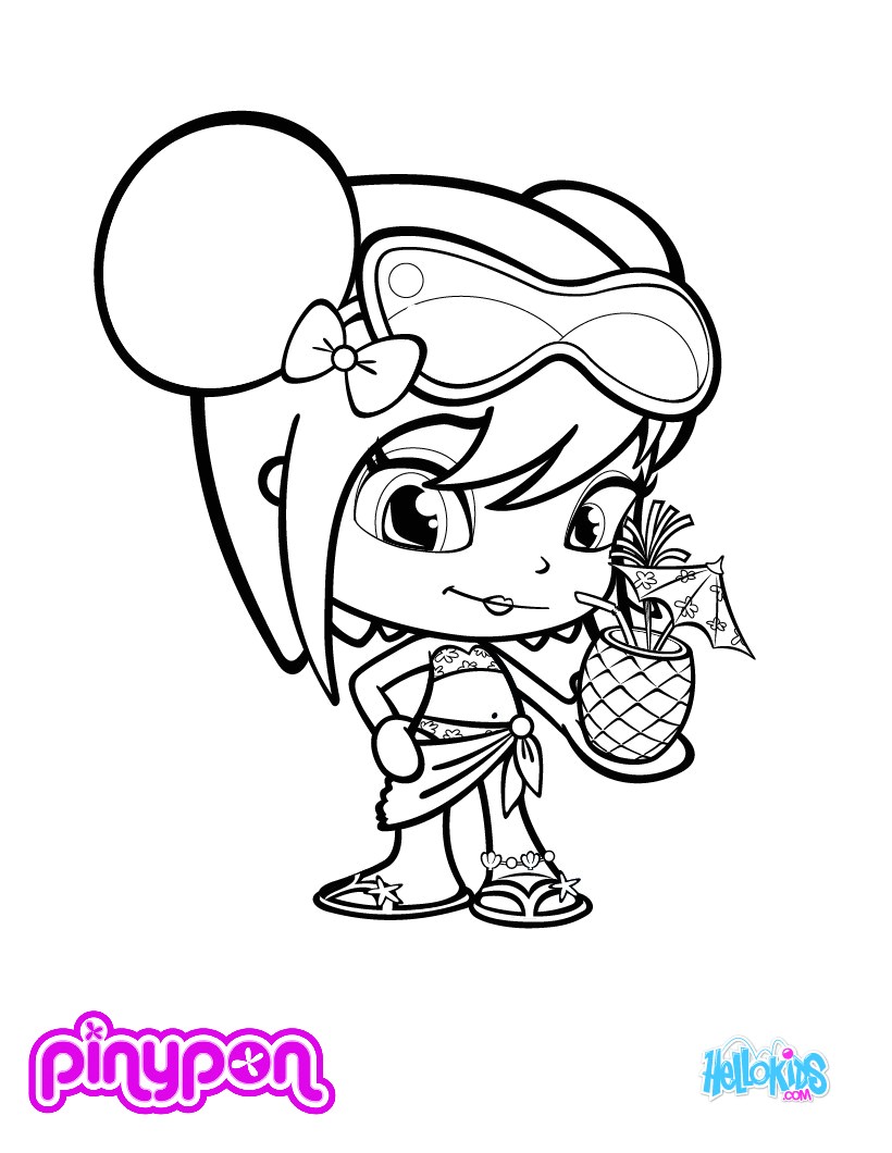 Coloriage Pinypon Pinypon Free for Girls Coloring Pages Hellokids