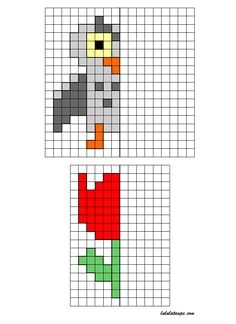 Coloriage Pixel Art A Imprimer La Symétrie Par Le Pixel Art