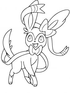 Coloriage Pokemon Nymphali Coloriage Nymphali Pokemon Imprimer