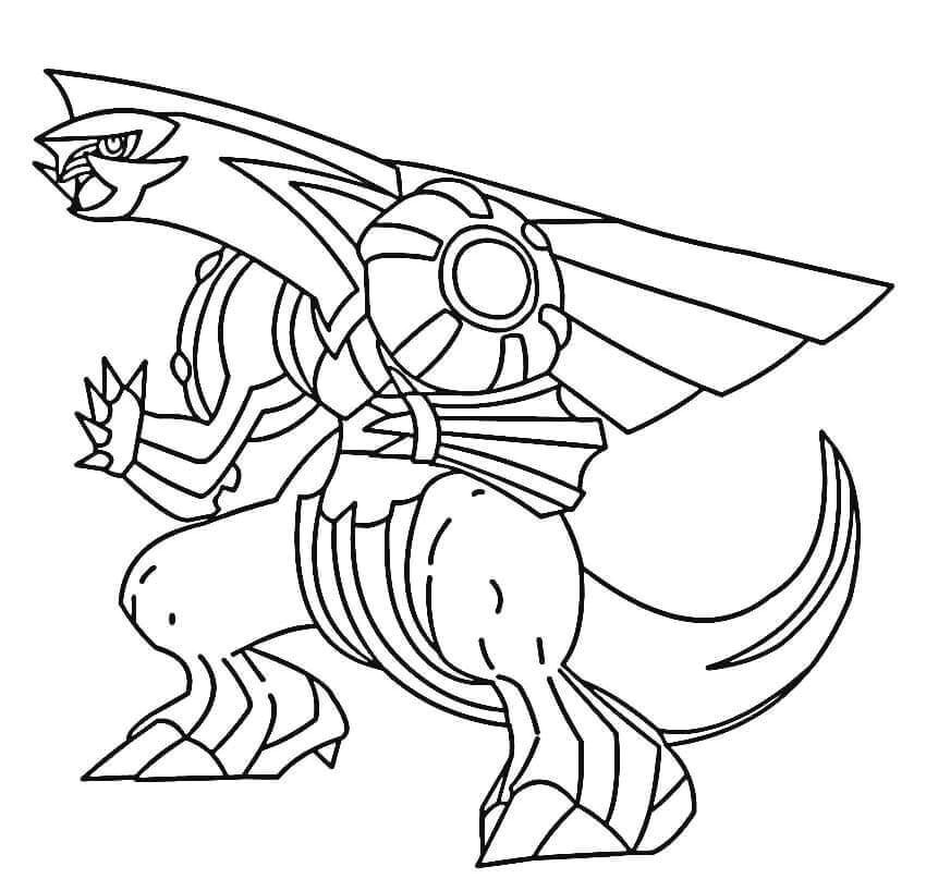 Coloriage Pokemon Palkia 484 Palkia Pokemon Kleurplaat