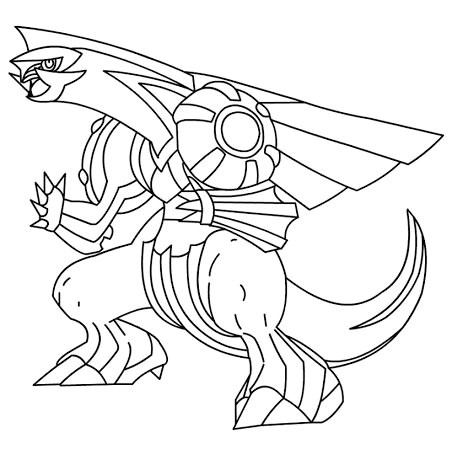 Coloriage Pokemon Palkia Pokemon Coloriage Palkia