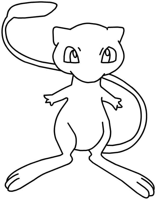 Coloriage Pokemon Victini Coloriage De Pokemon Mew