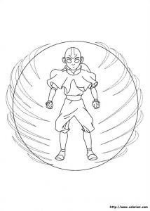 Coloriage Pour Maitresse Avatar Le Dernier Maitre De L Air Coloriage