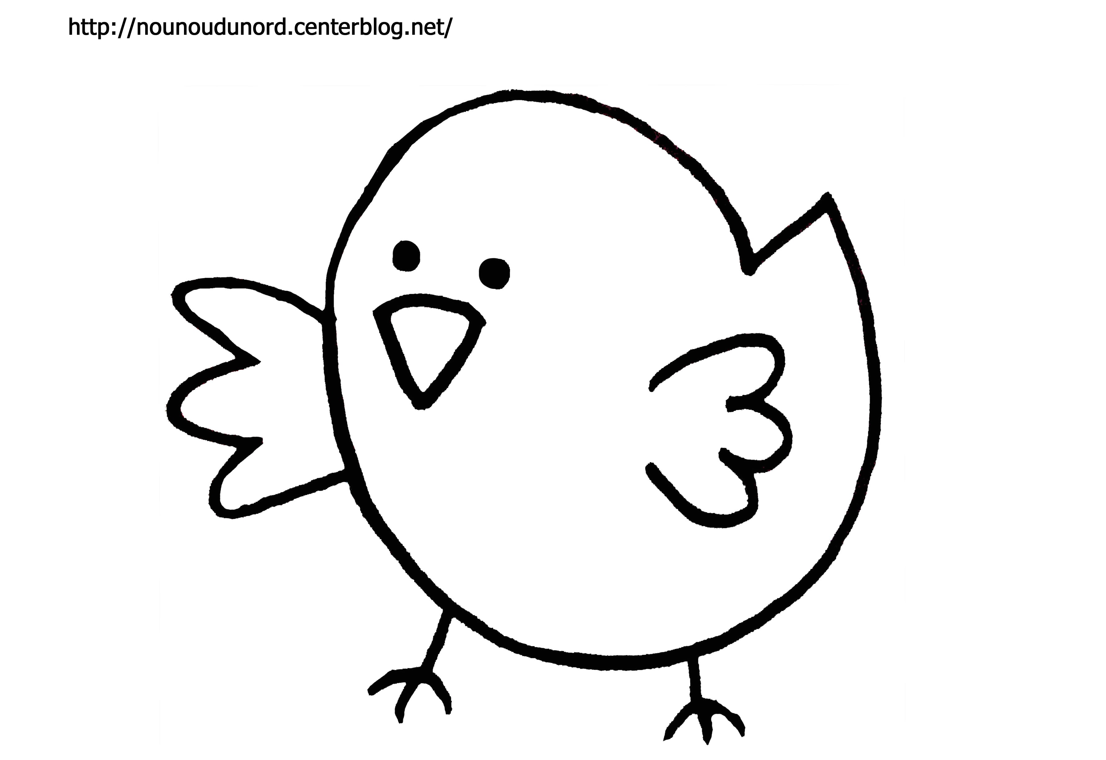 Coloriage Poussin Piou à Imprimer Dessin Facile A Faire Pour Enfant Fashion Designs