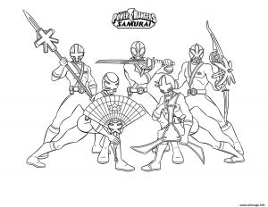 Coloriage Power Ranger Samurai A Imprimer Jeux De Coloriage De Power Rangers Samurai