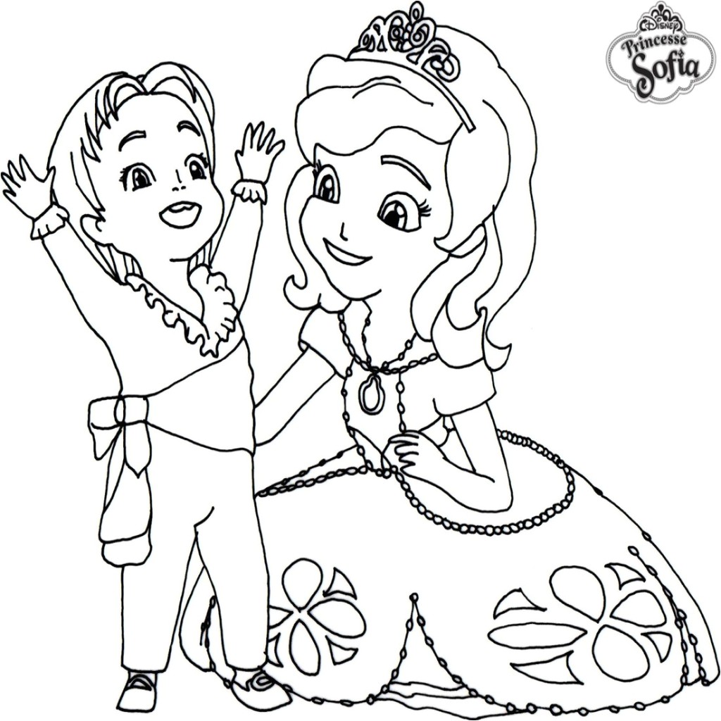 Coloriage Prince Et Princesse à Imprimer Nouveau Princesse sofia Coloriage A Imprimer