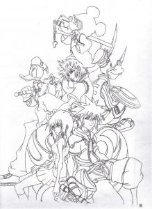 Coloriage Princesse Mononoké Kingdom Hearts Coloring Pages