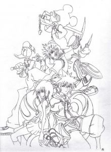 Coloriage Princesse Mononoké Kingdom Hearts Coloring Pages