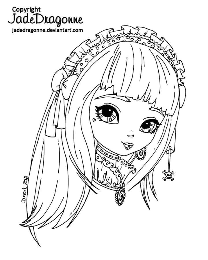 Coloriage Pullip Pin by Laetitia Dubois On Coloriage De Jadedragonne