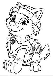 Coloriage Pyjamasque Coloriage Pyjamasque Bibou Beau Paw Patrol Everest Coloring