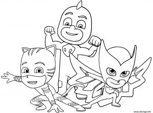 Coloriage Pyjamasques à Imprimer Coloriage Pyjamasques Super Heros Dessin Imprimer