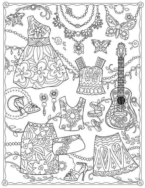 Coloriage Relief 89 Best Coloriage Vªtements Et Accessoires Images On Pinterest