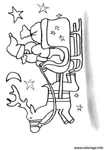 Coloriage Rennes Traineau Coloriage Renne Et Traineau Dessin