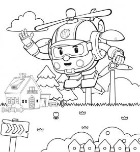 Coloriage Robot Car Poli à Imprimer Coloriage Robocar Poli Dessin A Colorier De Roy L Meublerc