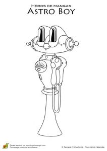 Coloriage Robot Train Coloriage D Un Téléphone En forme De Robot Dans astro Boy
