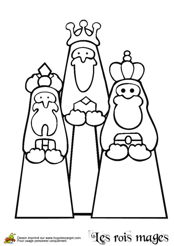 Coloriage Roi Mage Coloriage Les Rois Mages Faciles A Colorier Sur Hugolescargot