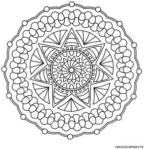 Coloriage Rosace à Imprimer Dessins Gratuits Colorier Coloriage Mandala Animaux Imprimer