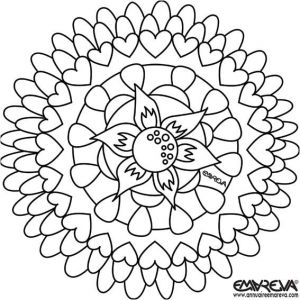 Coloriage Rosace à Imprimer Dessins Gratuits Colorier Coloriage Mandala soleil Imprimer