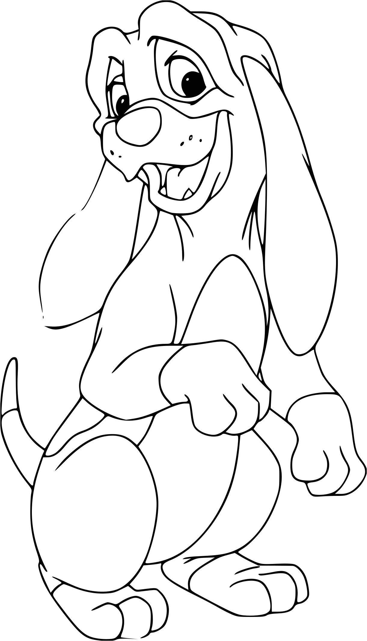 Coloriage Rox Et Rouky Coloriage Rouky Dessin   Imprimer Sur Coloriages Fo