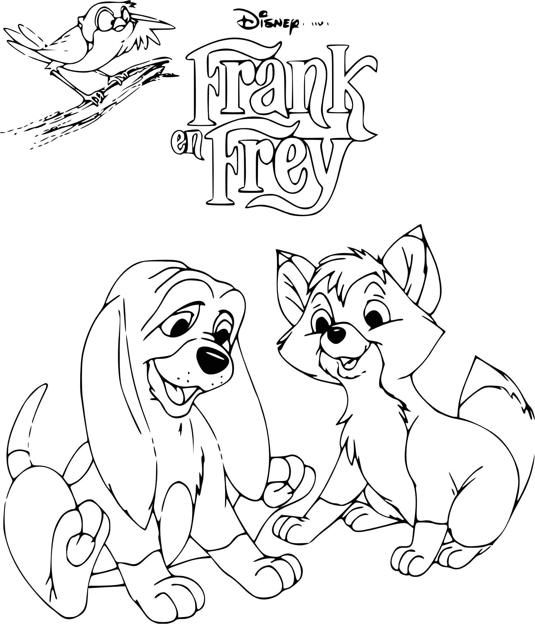 Coloriage Rox Et Rouky Coloriage Rox Et Rouky Disney   Imprimer