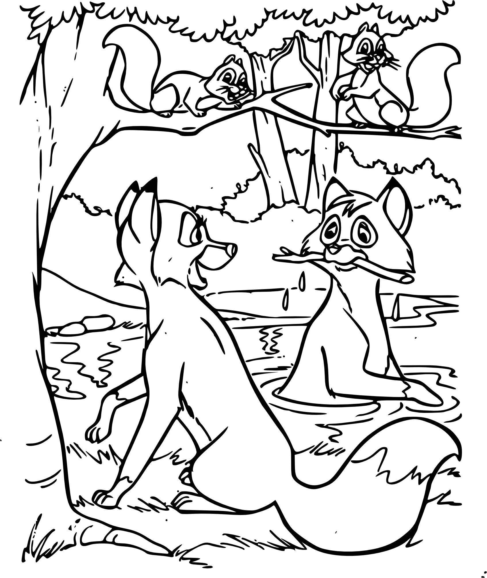 Coloriage Rox Et Rouky Coloriage Rox Et Rouky   Imprimer