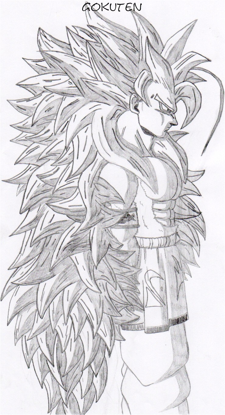 Coloriage Sangoku Super Sayen 5 Coloriage Dragon Ball Z Sangoku Super Sayen 5