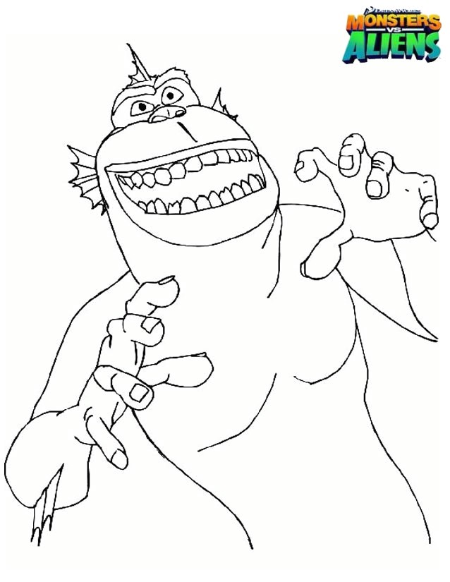 Coloriage Seigneur Des Anneaux à Imprimer Coloriage Monstres Contre Aliens Imprimer Gratuitement