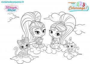 Coloriage Shimmer Et Shine Lovely Coloriage Shimmer Et Shine