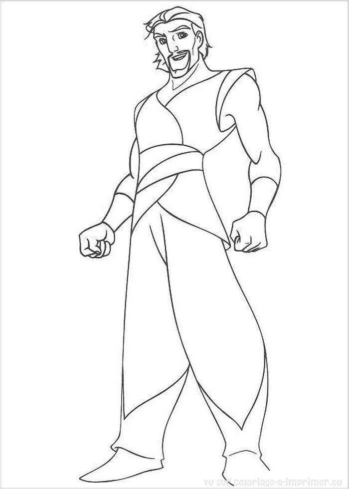 Coloriage Sinbad Coloriage   Imprimer Coloriage Sinbad Le Marin 002