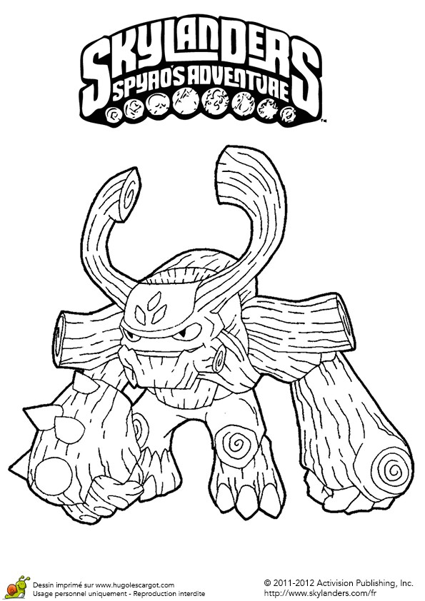 Coloriage Skylanders Giants Eye Brawl Coloriage Du Grand Protecteur Tree Rex Des Skylanders
