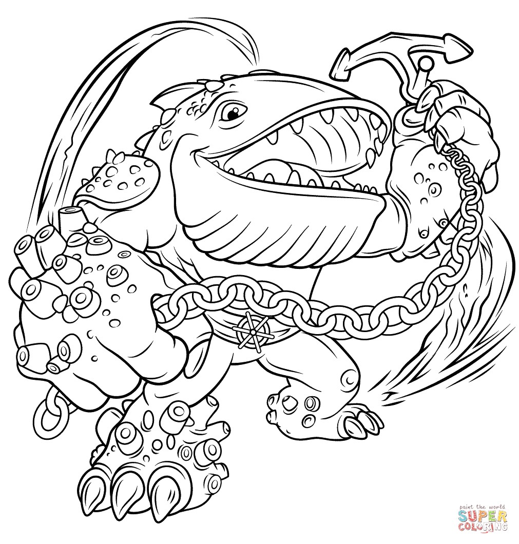 Coloriage Skylanders Giants Eye Brawl Skylanders Giants Thumpback Coloring Page