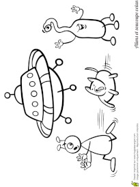 Coloriage soucoupe Volante Coloriage Fantastique Page 2