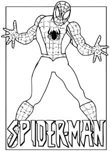 Coloriage Spiderman à Imprimer A4 Coloriage Spiderman Pdf
